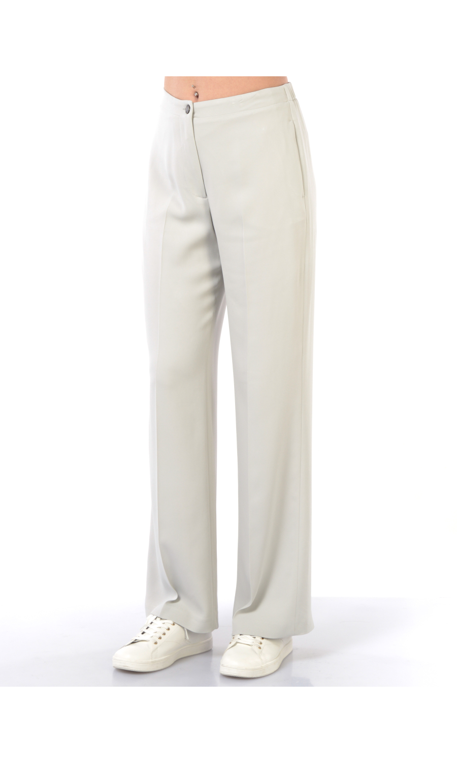 pantalone da donna Seventy a palazzo in crepe cady