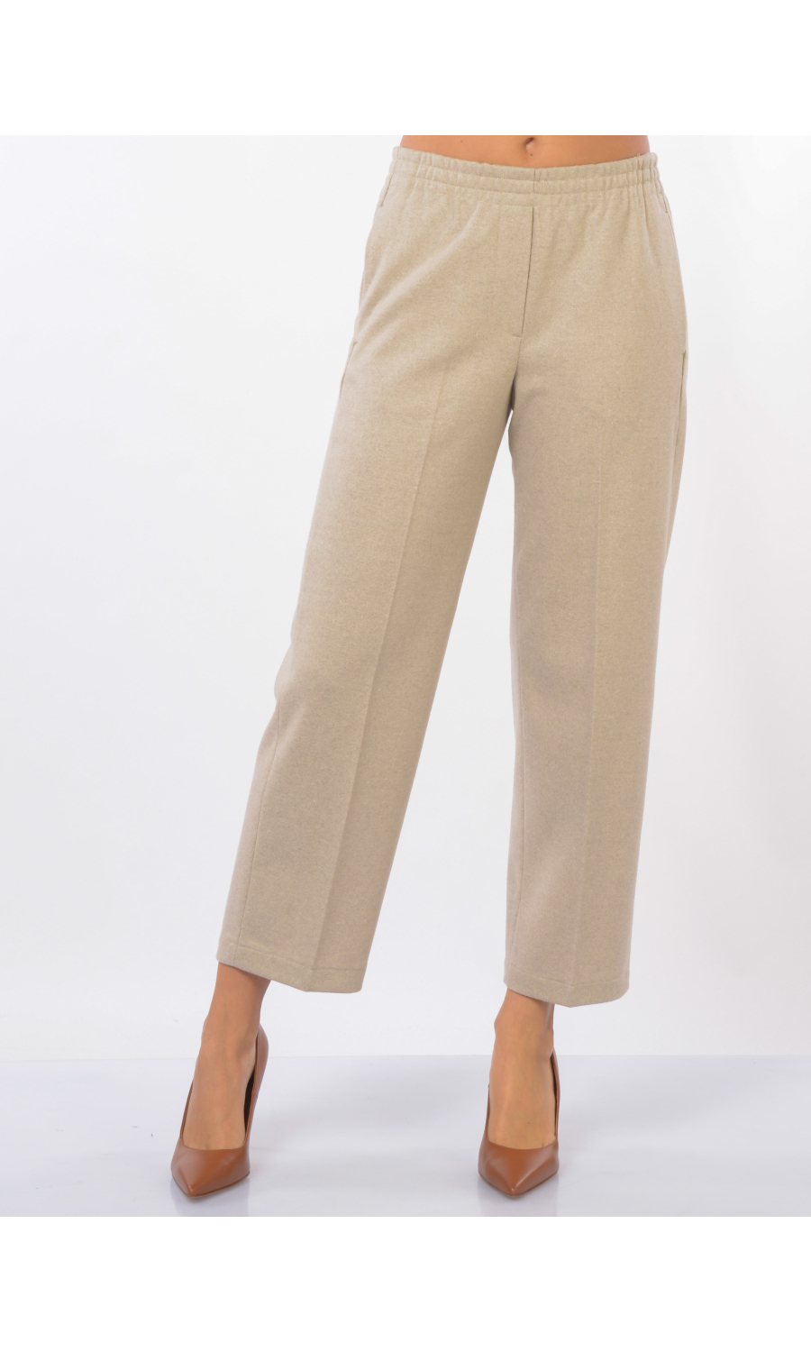 pantalone da donna Seventy in lana con elastico