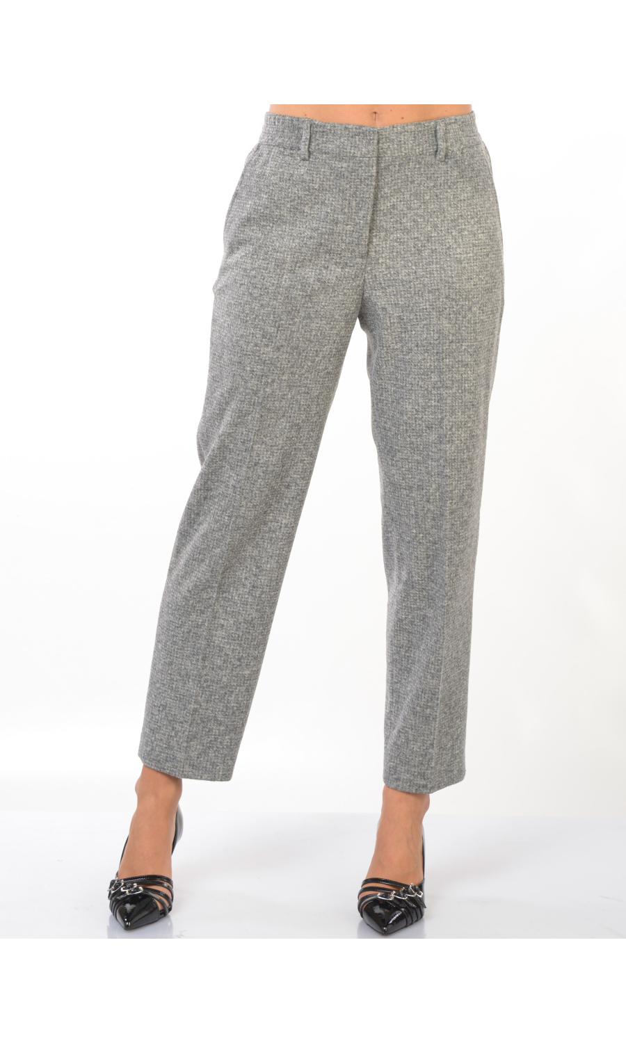 pantalone da donna Seventy effetto melange con elastico