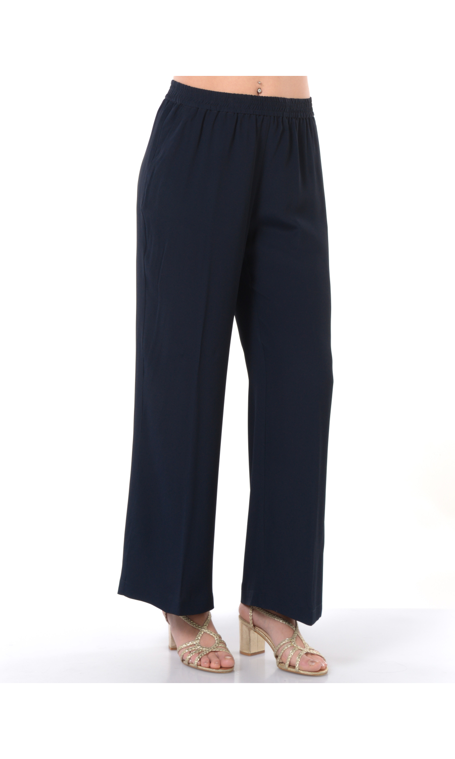 pantalone da donna Seventy con elastico in misto seta