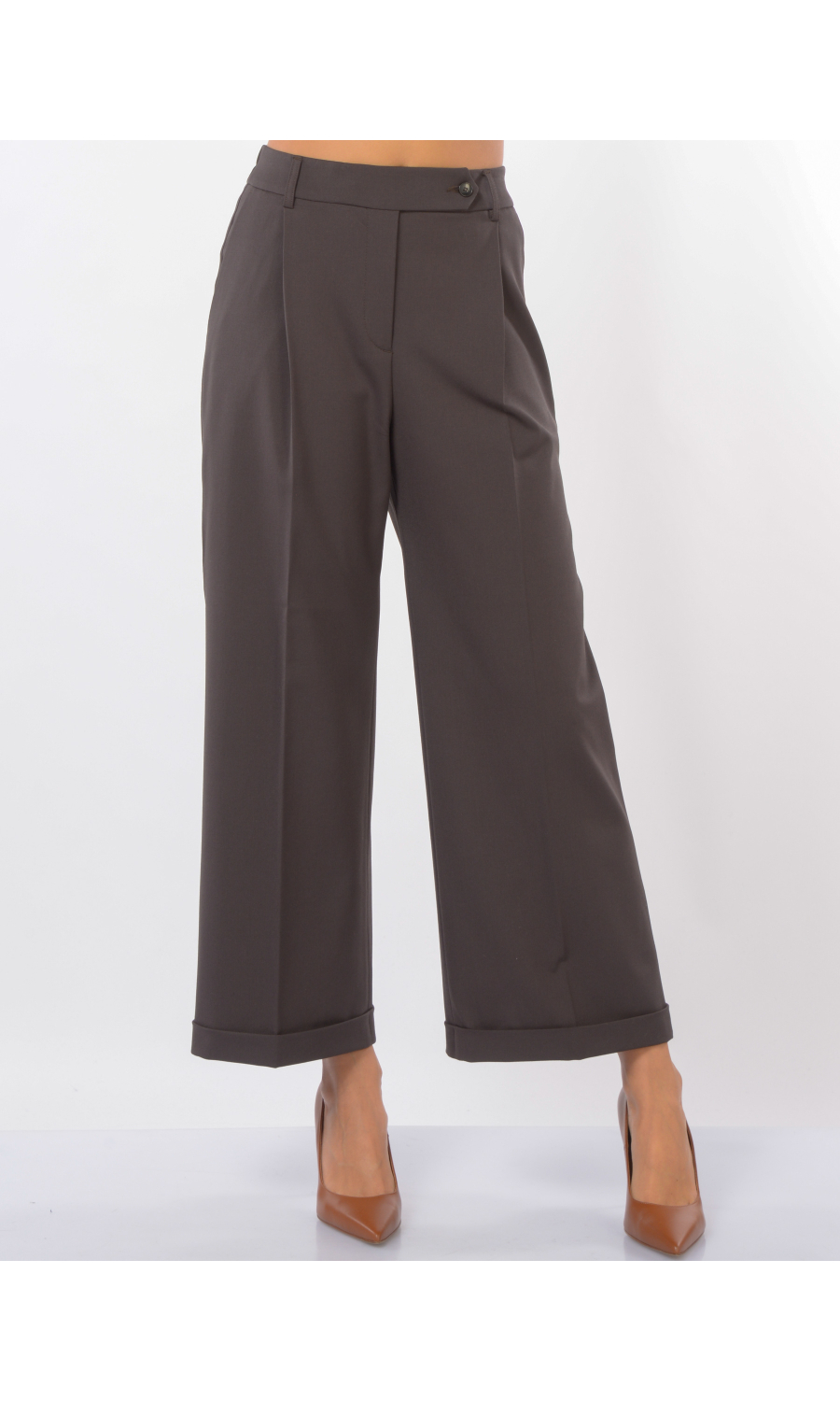 pantalone da donna Seventy con elastico e balza