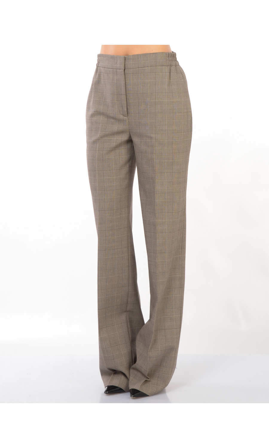 pantalone da donna Twinset in pied de poul a palazzo