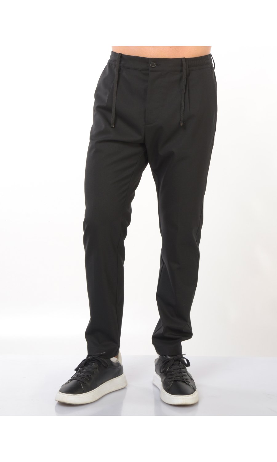 pantalone da uomo Cruna in lana vergine con elastico