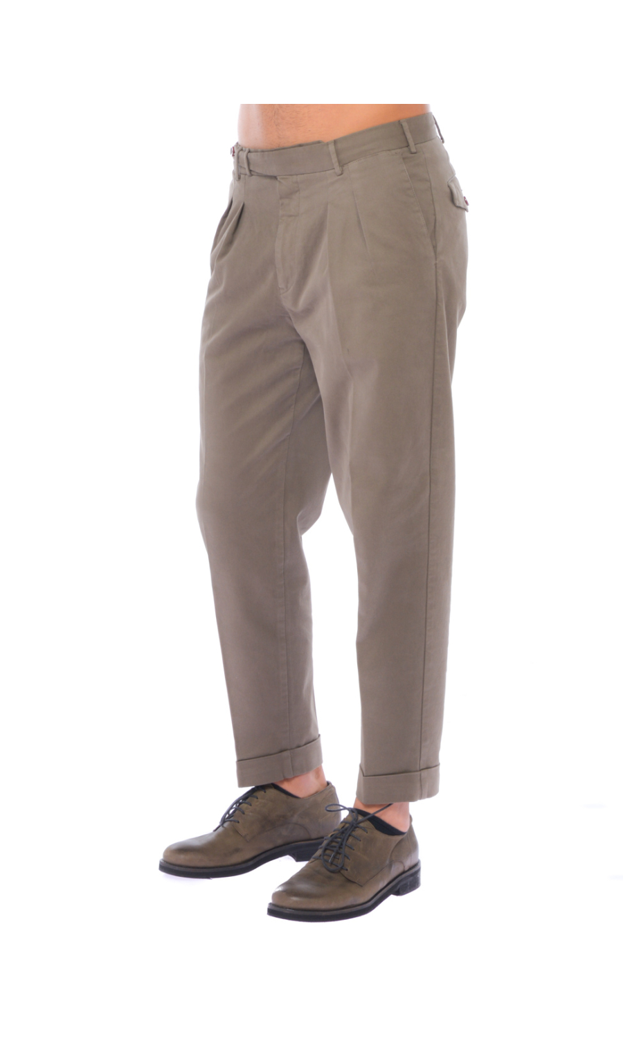 Pantalone uomo PT01 chino in cotone doppia pinces