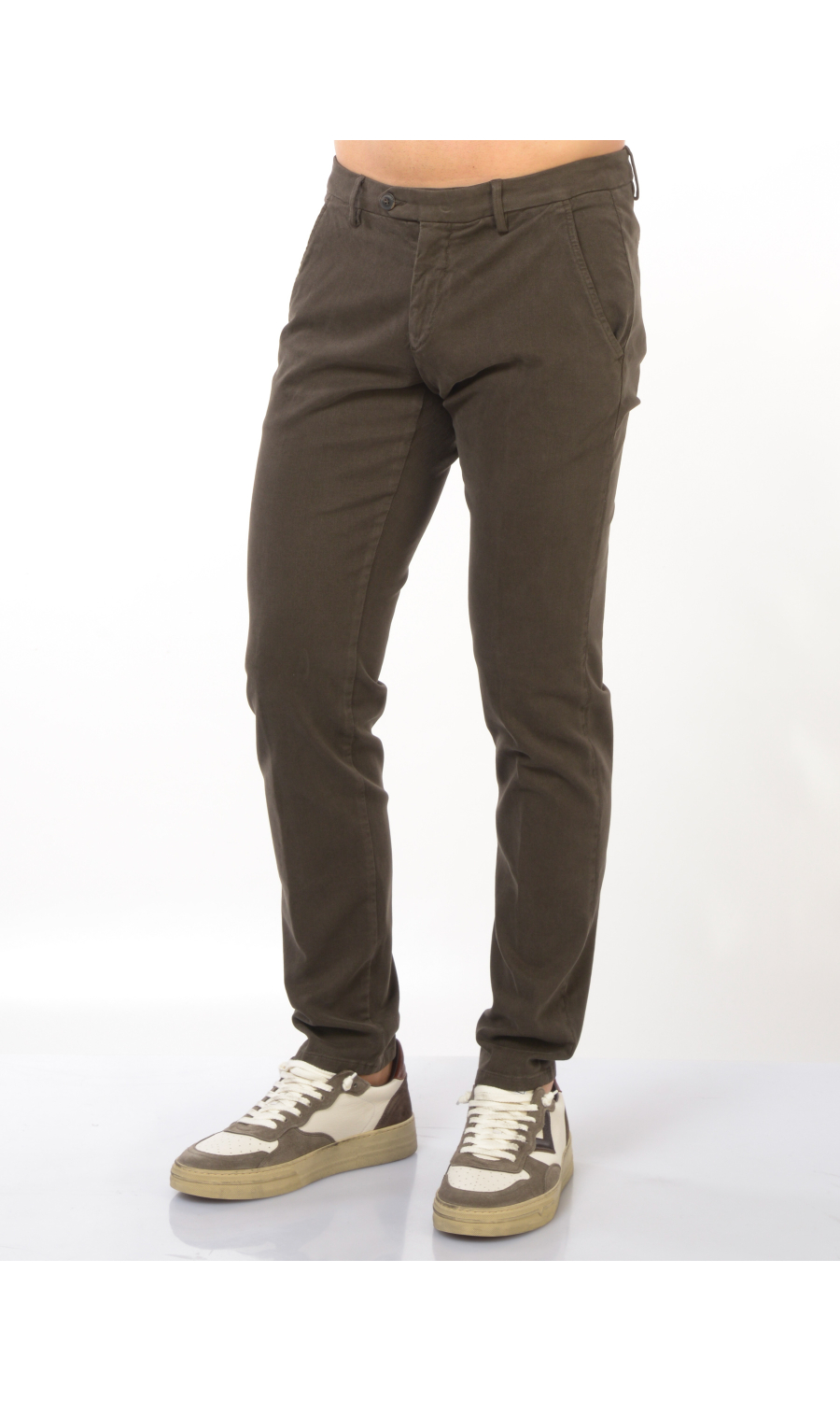 pantalone da uomo Roy Roger's chino in cotone e lyocell