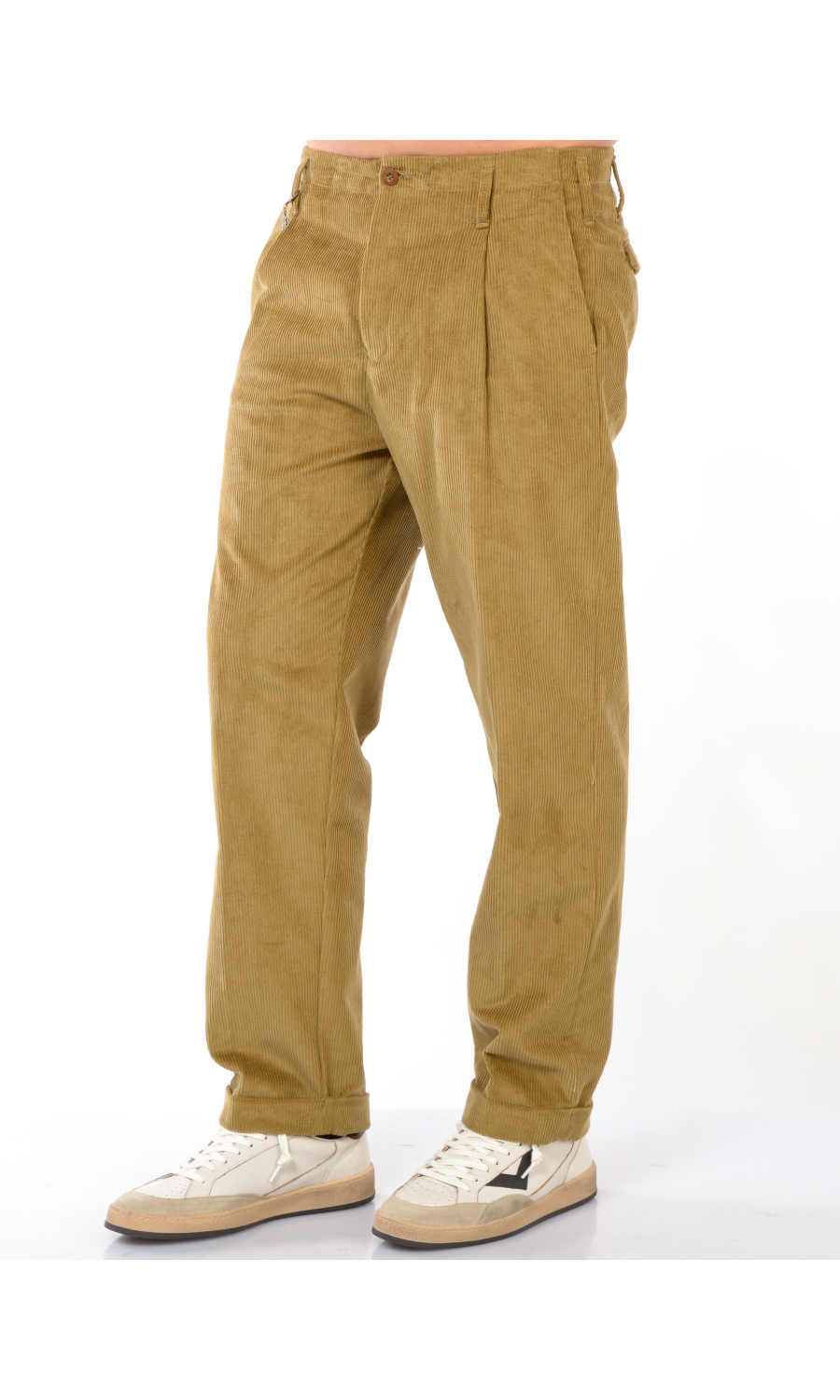 pantalone da uomo Telacruda in velluto con pinces