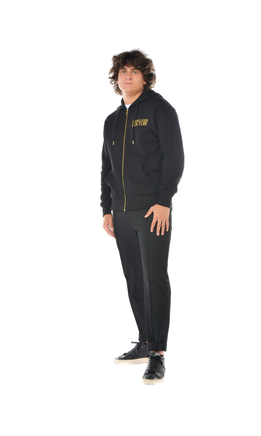 pantalone da uomo Versace  in tessuto tecnico con coulisse