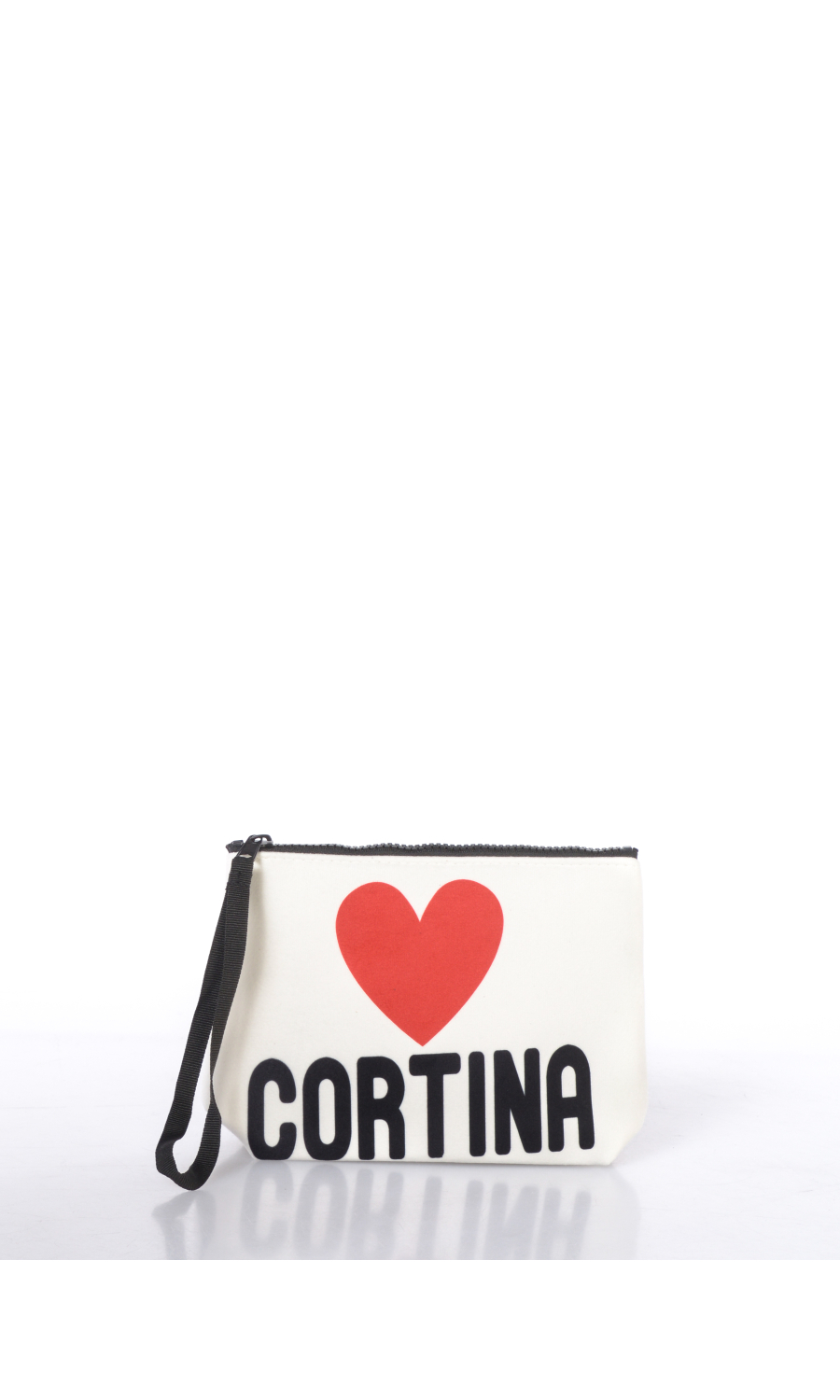 pochette da donna Mc2 Saint Barth effetto velluto con stampa Cortina