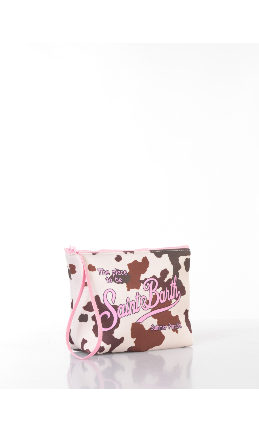 pochette da donna Mc2 Saint Barth a fantasia mucca con logo