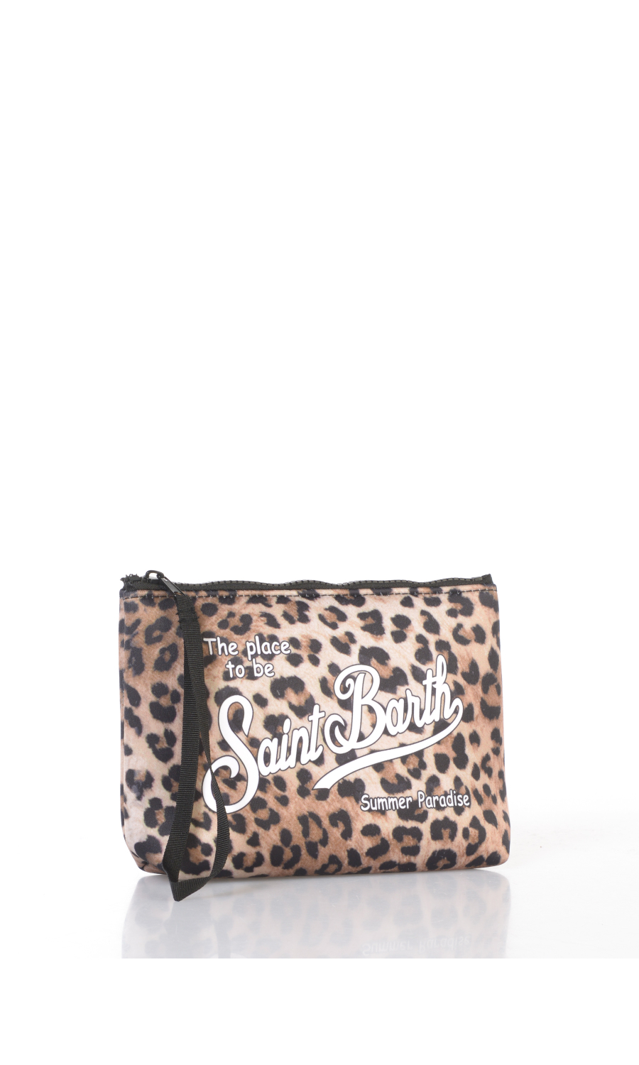 pochette da donna Mc2 Saint Barth a fantasia leopardata con logo