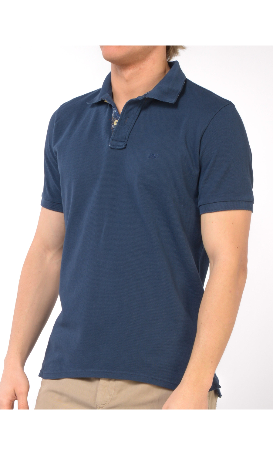 polo da uomo Bob con applicazione e logo