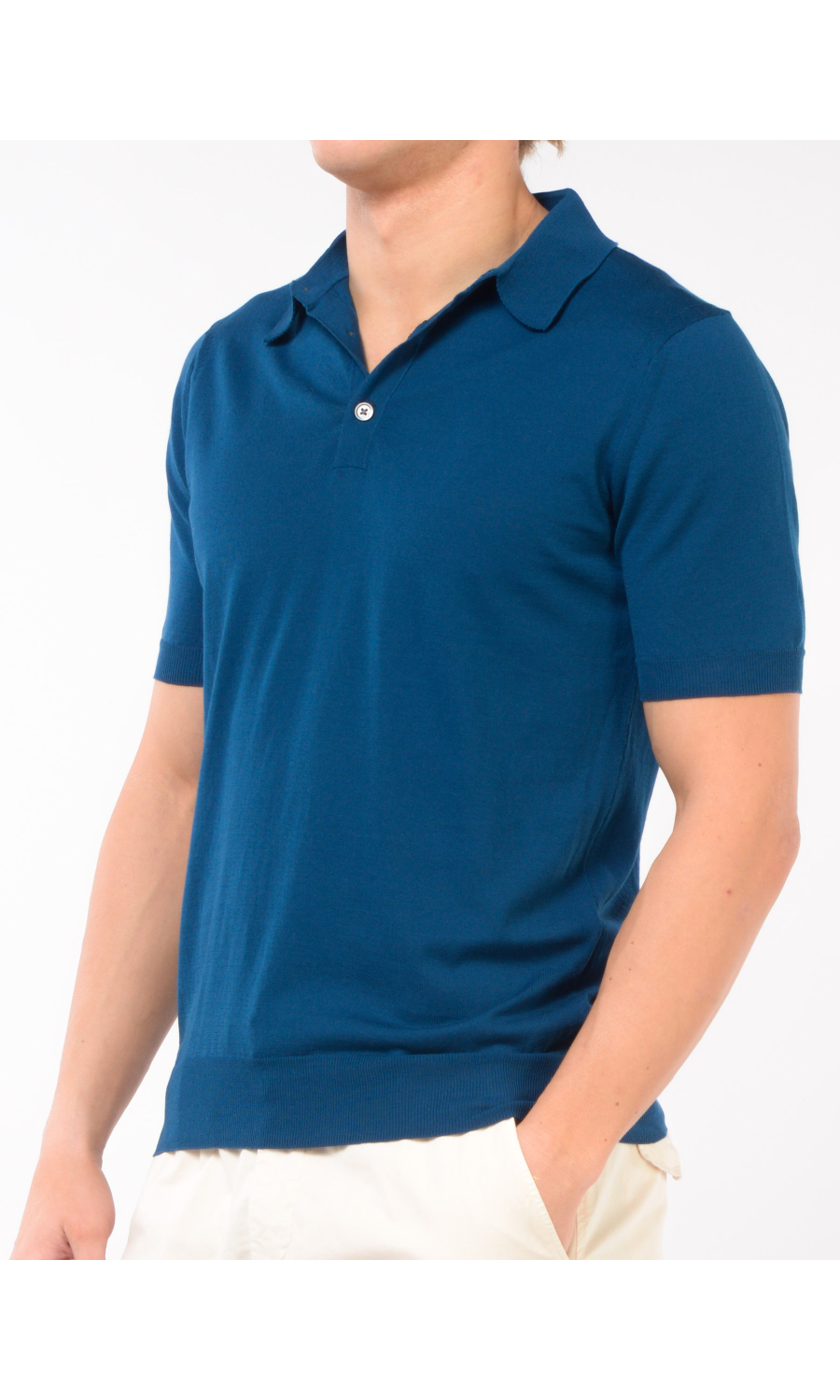 polo da uomo Hosio in filo di cotone a manica corta