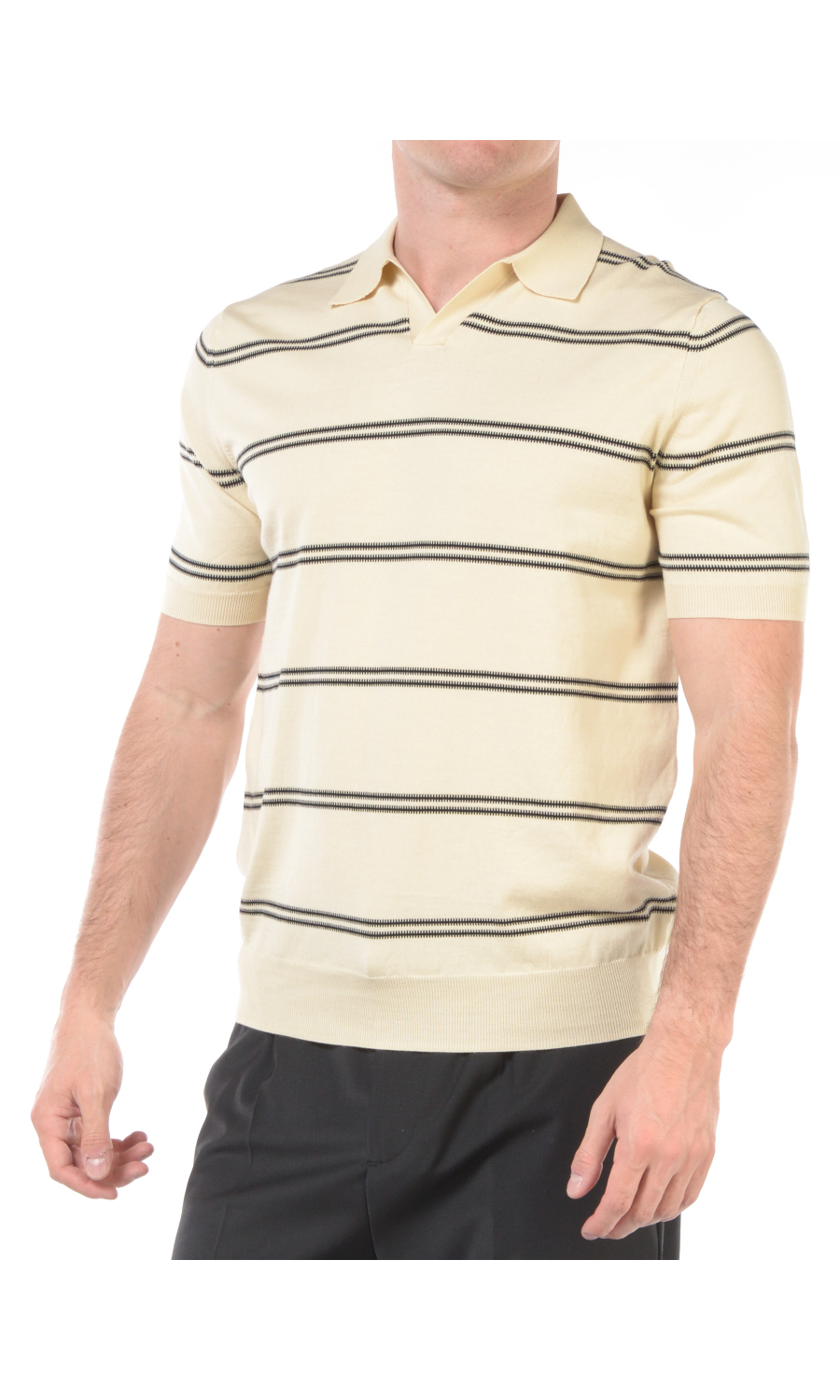 polo da uomo Hosio in maglia a righe