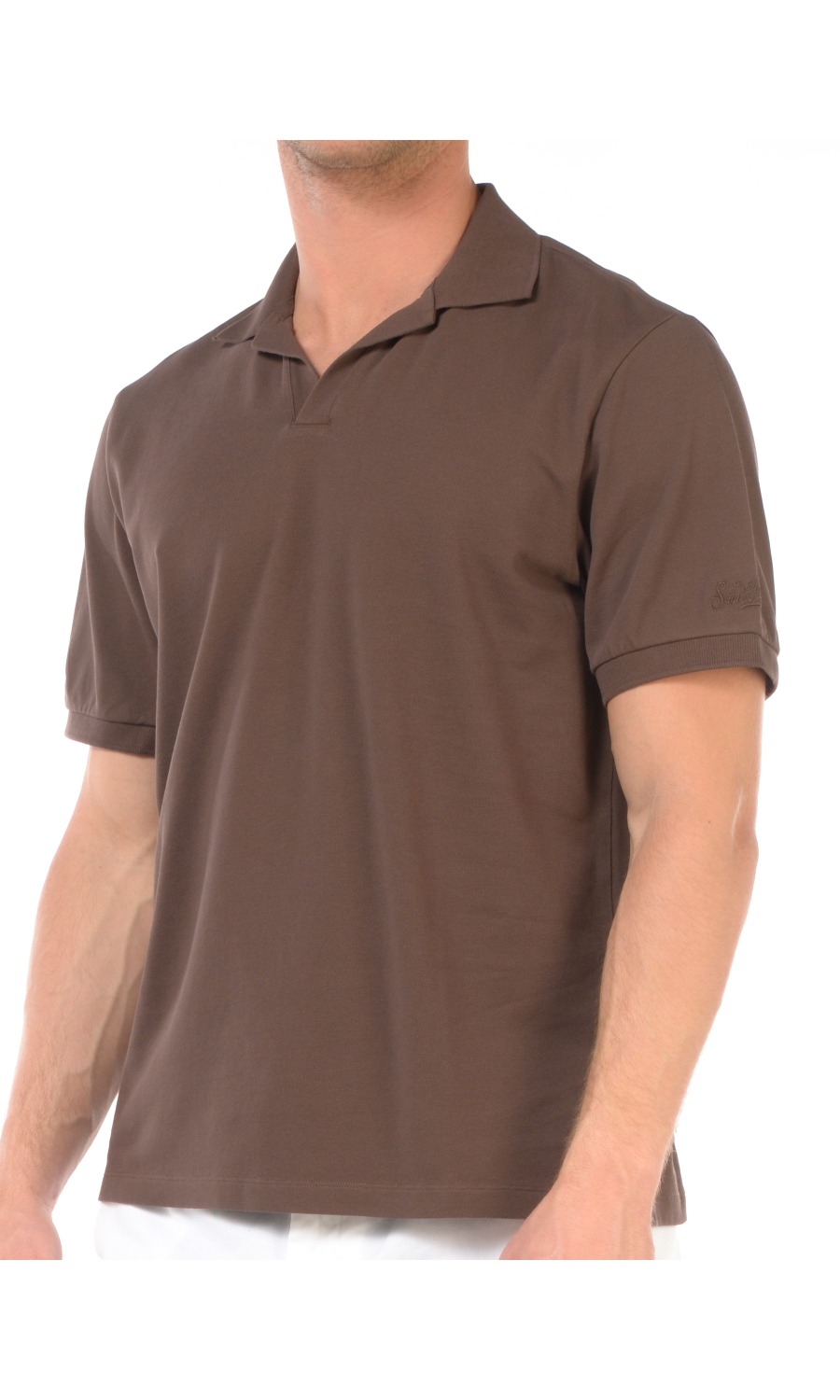 polo da uomo Mc2 Saint Barth in piquet collo derby