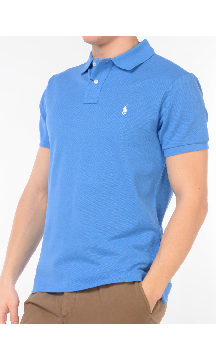 polo da uomo Ralph Lauren in piquet con logo