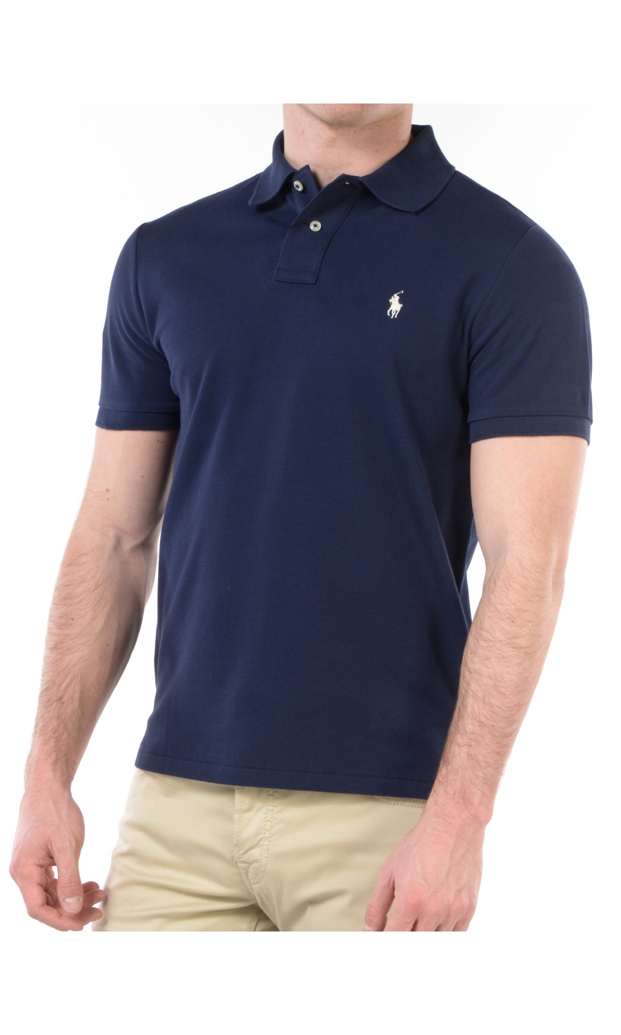 polo da uomo Ralph Lauren Custom Slim Fit con logo