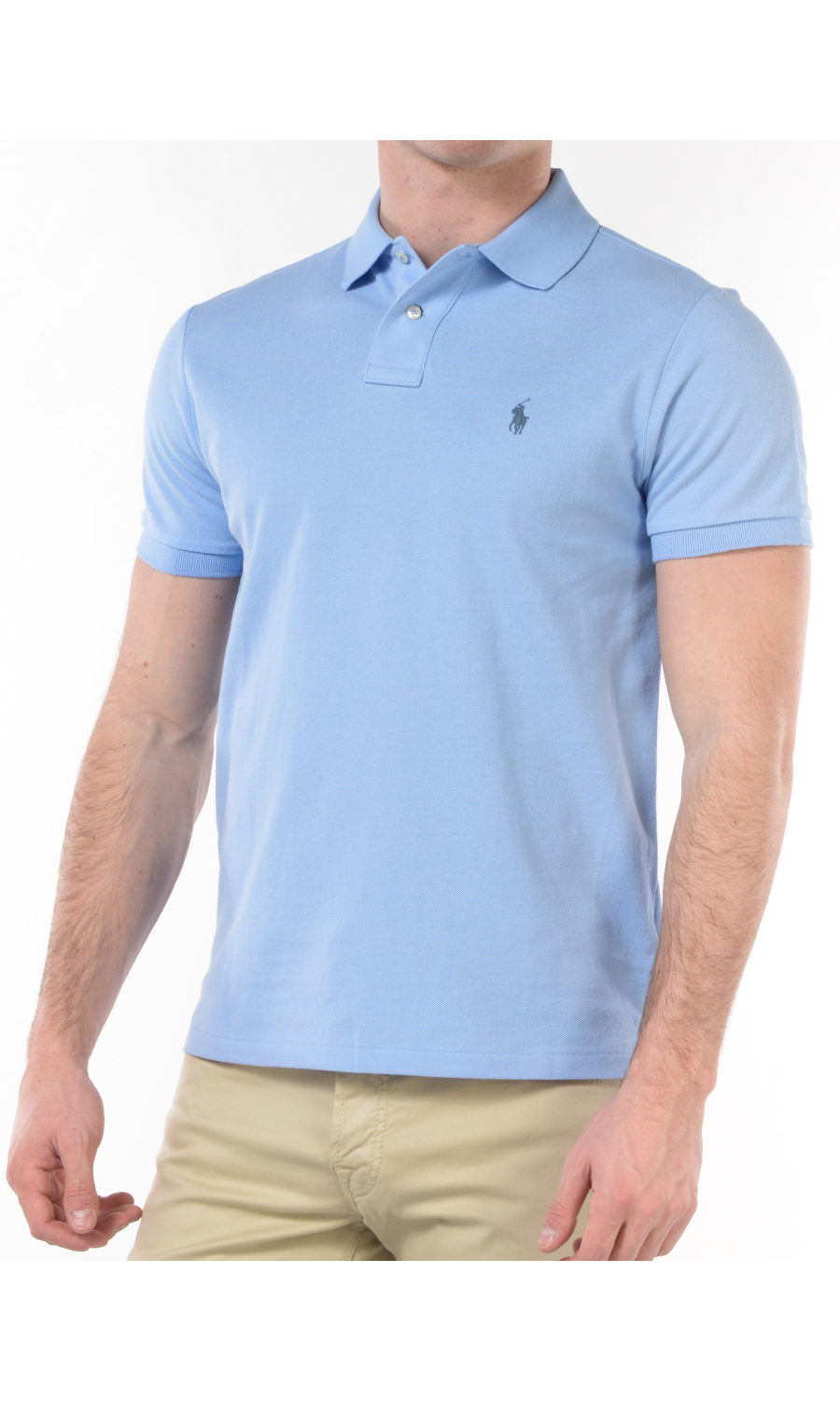 polo da uomo Ralph Lauren Custom Slim Fit con logo