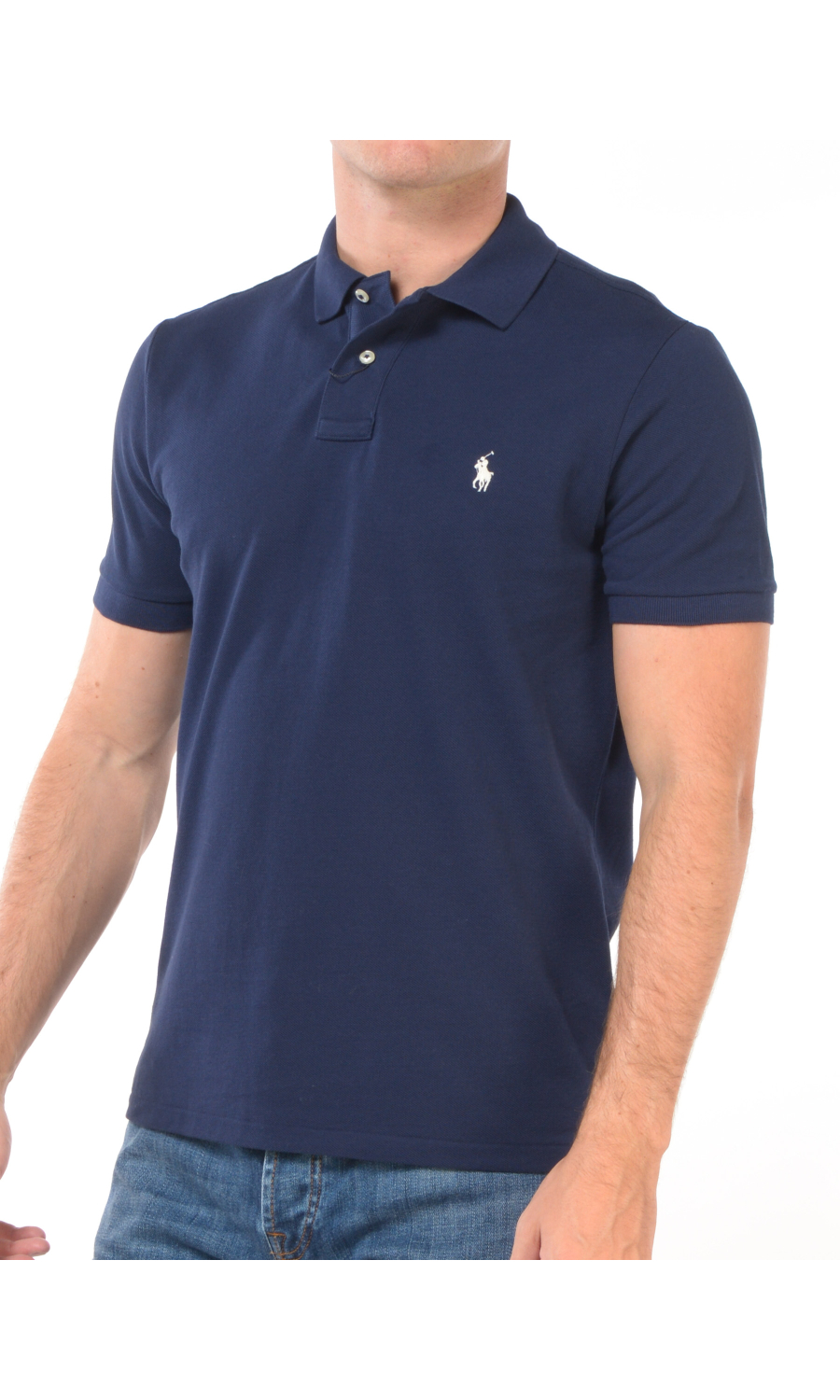 polo da uomo Ralph Lauren Custom Slim Fit con logo