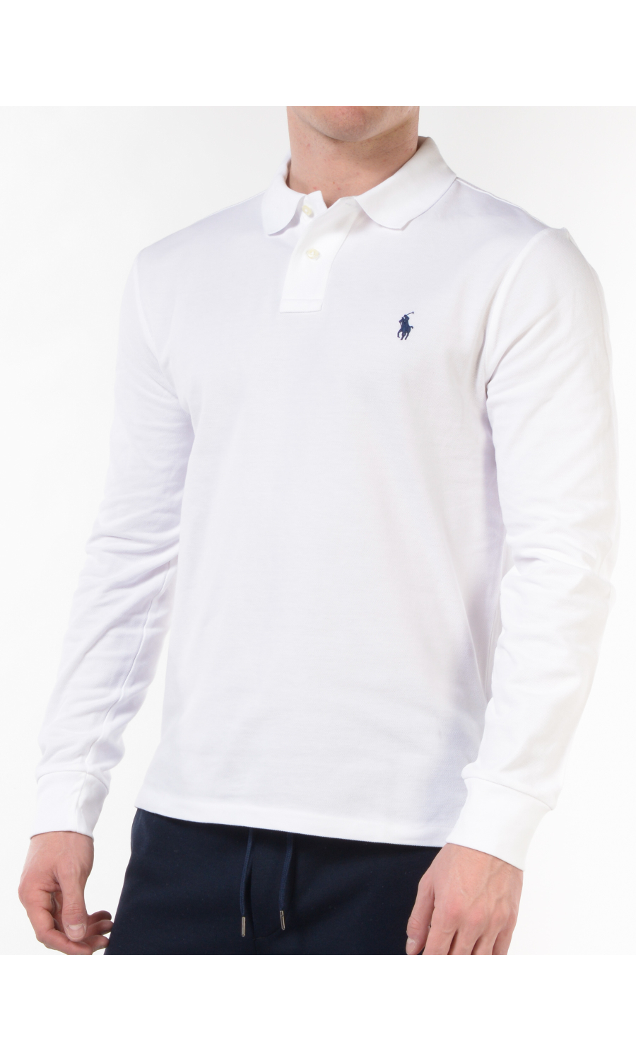 polo da uomo Ralph Lauren Slim Fit a manica lunga