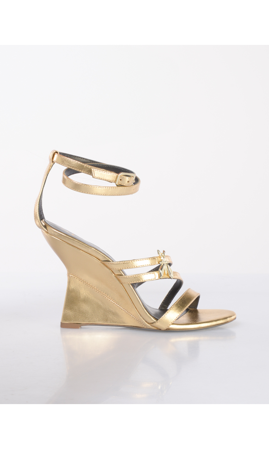 sandalo da donna Patrizia Pepe in vera pelle con tacco a clessidra