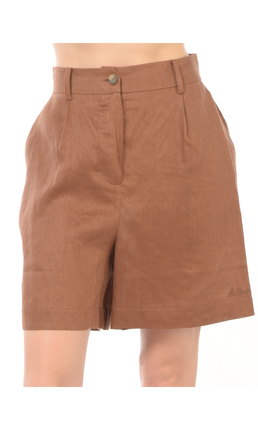 short da donna Mc2 Saint Barth con ricami e logo