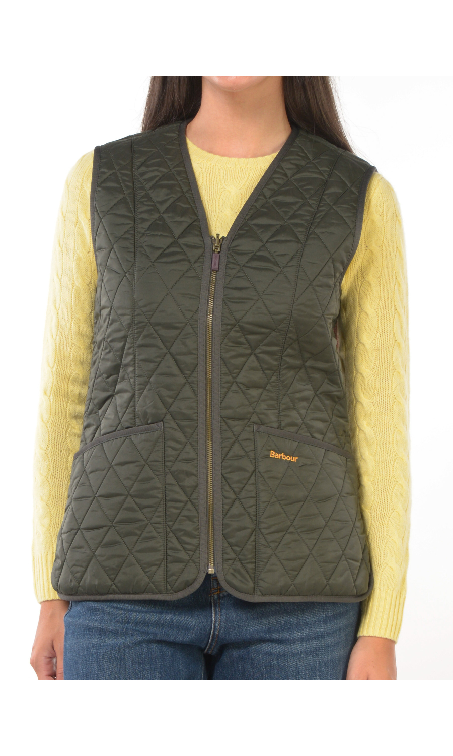 smanicato da donna Barbour Fleece Betty Liner imbottito