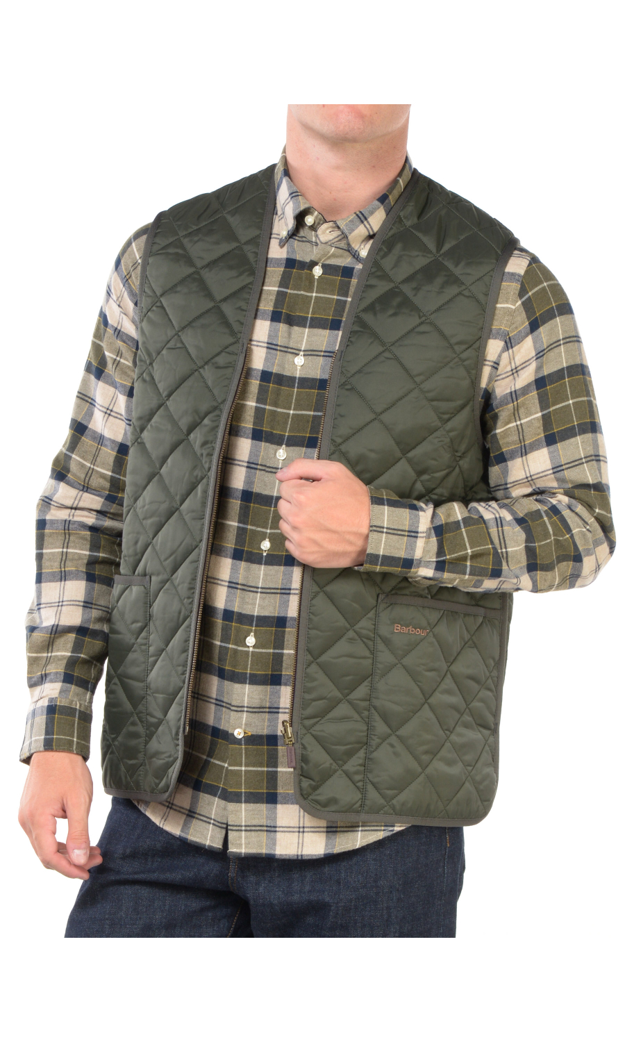 smanicato da uomo Barbour Quilted Waistcoat effetto trapuntato