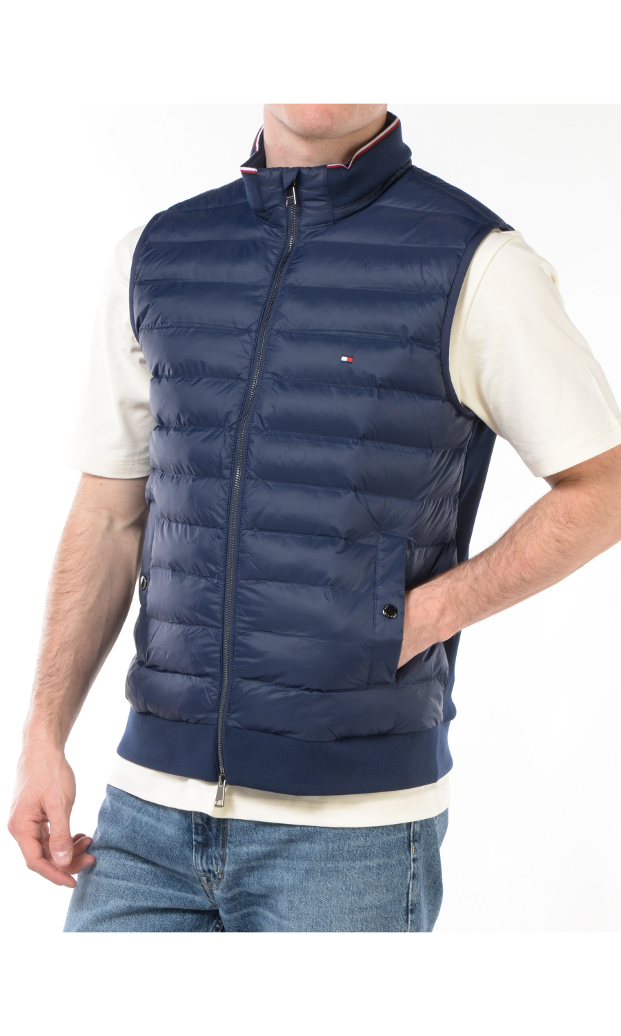 smanicato da uomo Tommy Hilfiger imbottito con logo