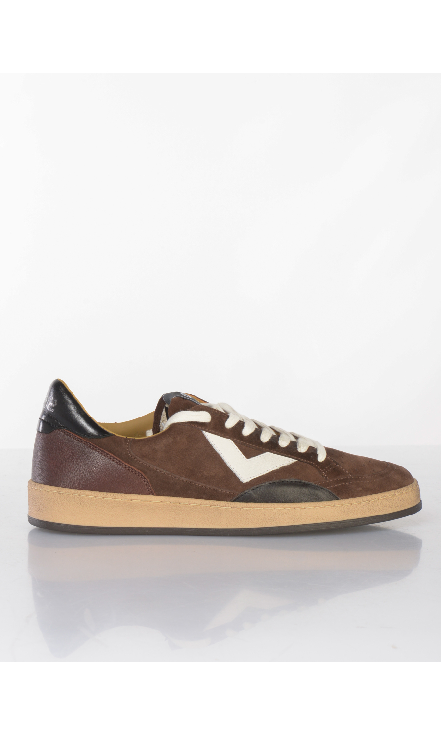 sneaker da uomo 4 B12 Playnew in vera pelle effetto camoscio