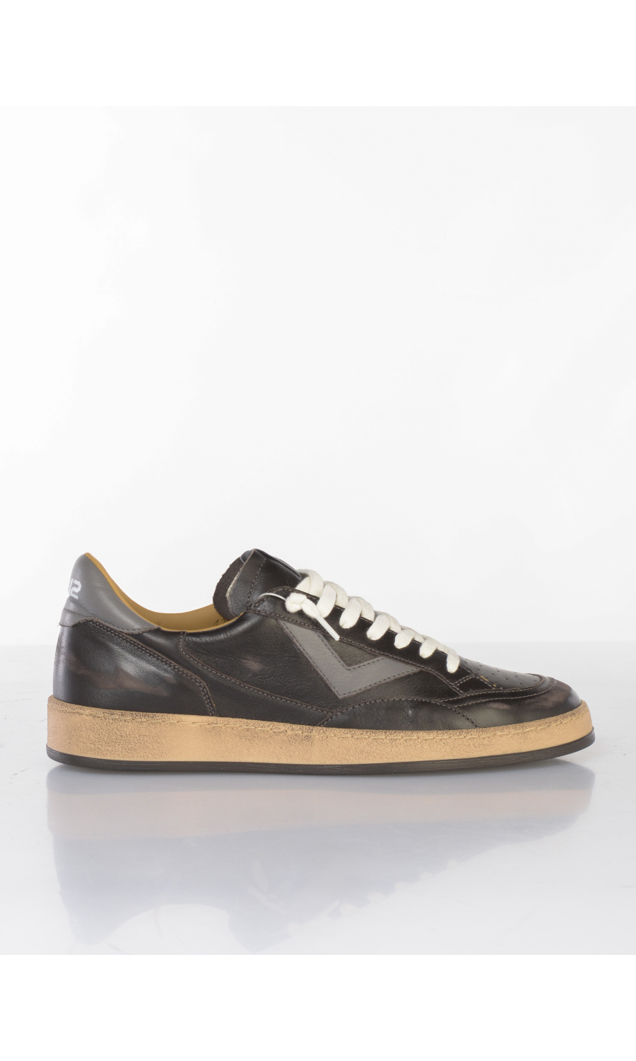 sneaker da uomo 4 B12 Playnew in vera pelle effetto vintage