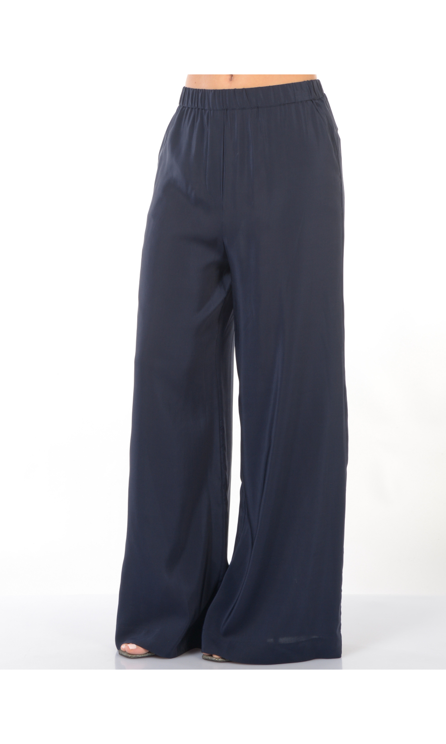 pantalone da donna Icona By Kaos ampio in misto seta
