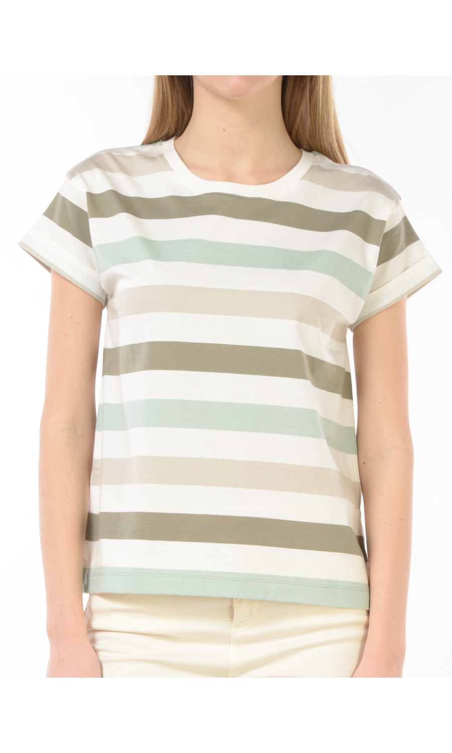 t Shirt da donna Barbour girocollo a righe