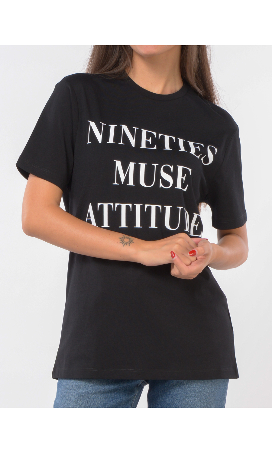 t Shirt da donna Elisabetta Franchi a girocollo con scritta