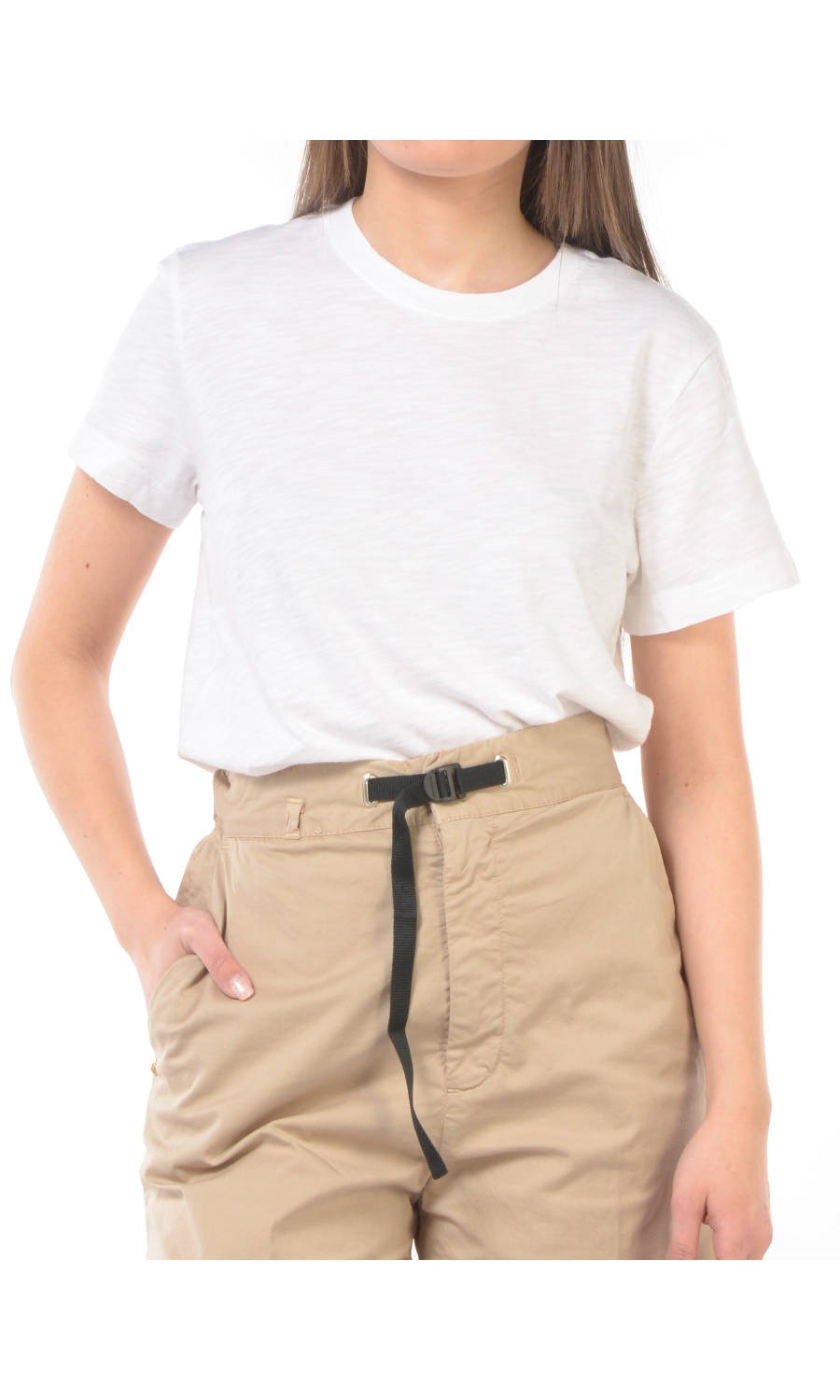t Shirt da donna Lee® in cotone fiammato con logo
