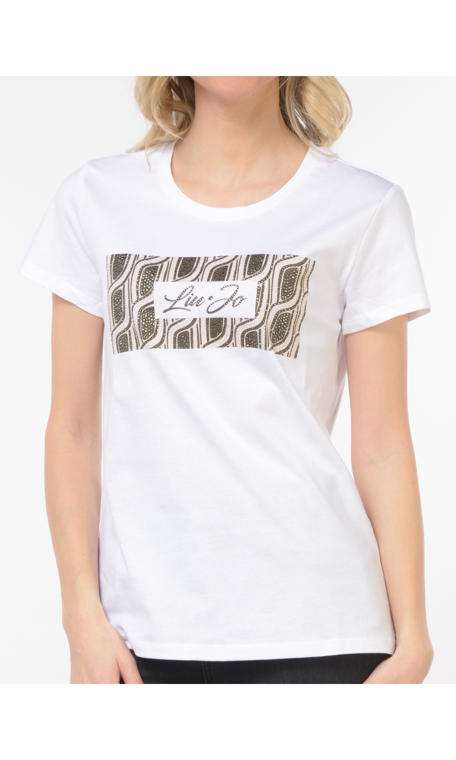 t Shirt da donna Liu Jo con logo e stampa geometrica