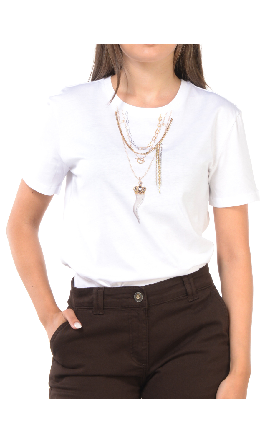 t Shirt da donna Liu Jo con stampa e applicazioni gioiello