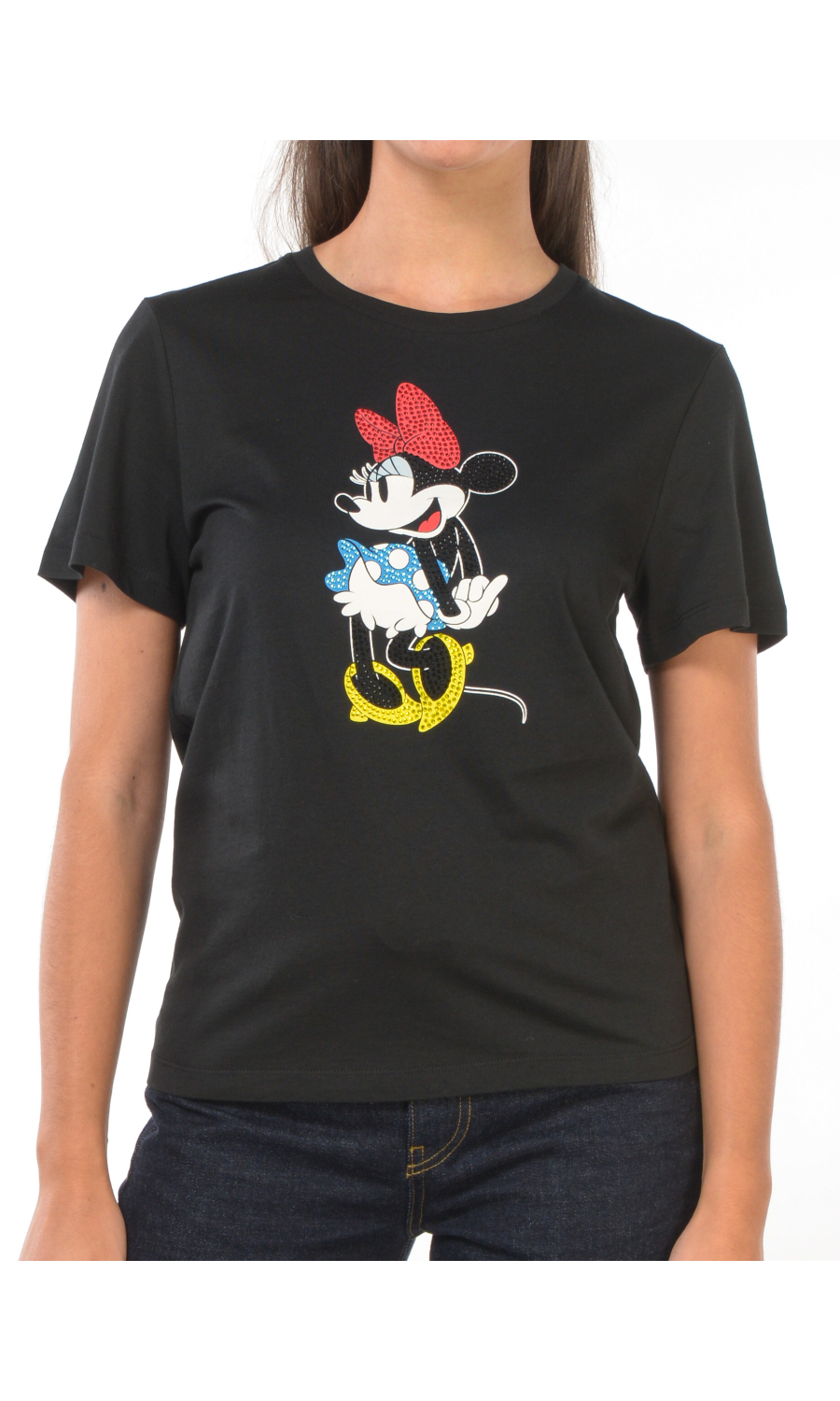 t Shirt da donna Liu Jo feat Disney con stampa e strass