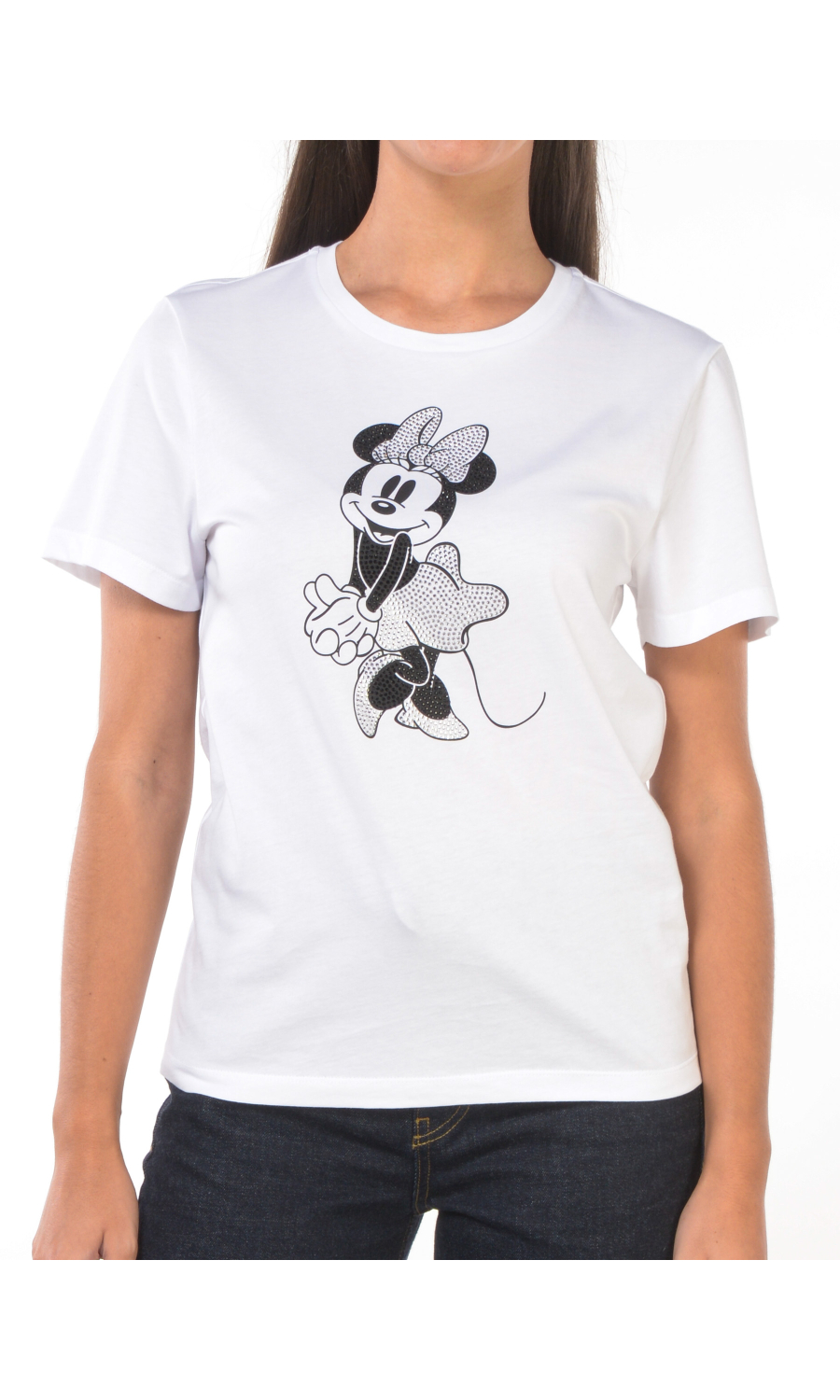 t Shirt da donna Liu Jo feat Disney con stampa e strass
