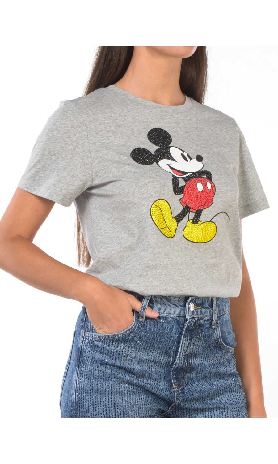 t Shirt da donna Liu Jo feat Disney con stampa e strass