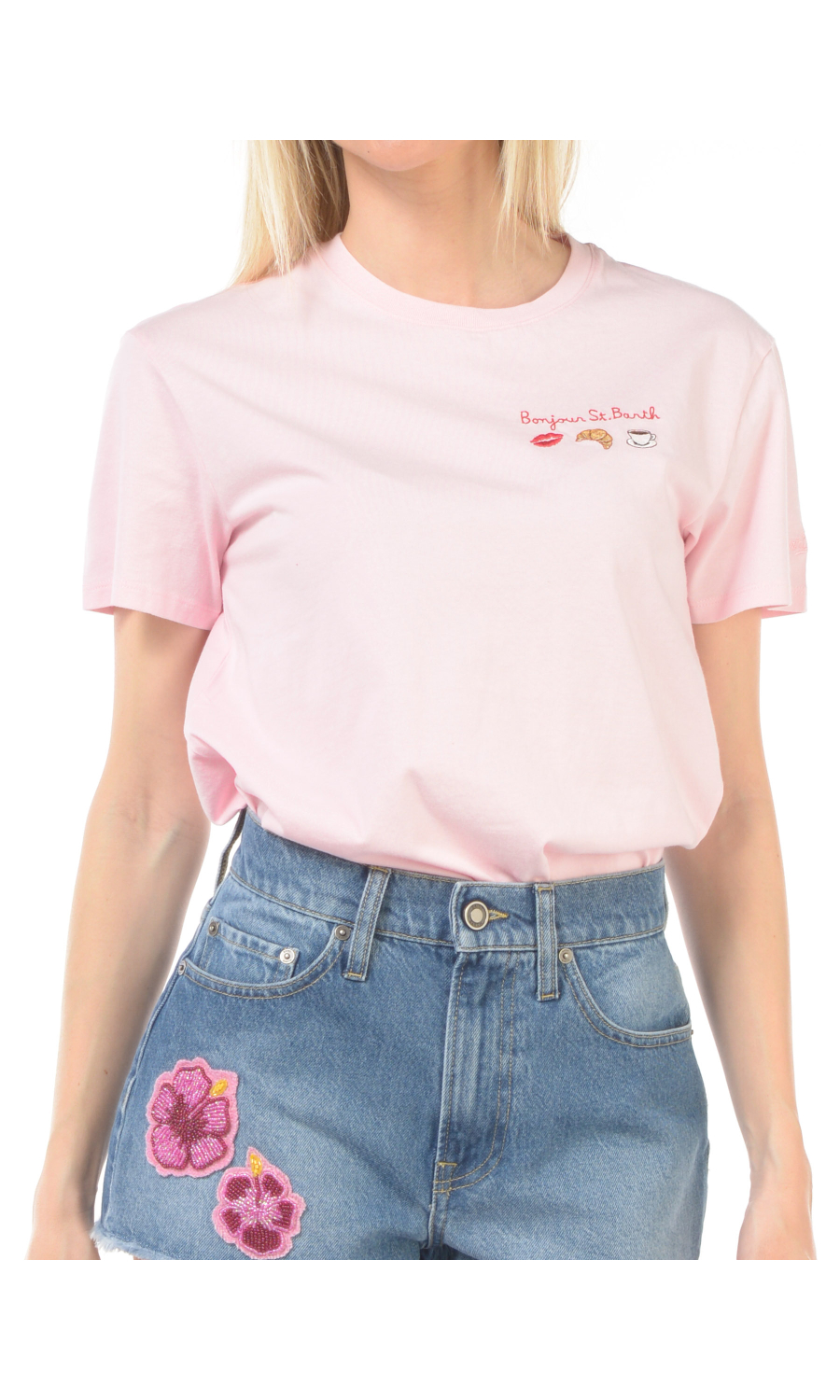 t Shirt da donna Mc2 Saint Barth girocollo bonjour