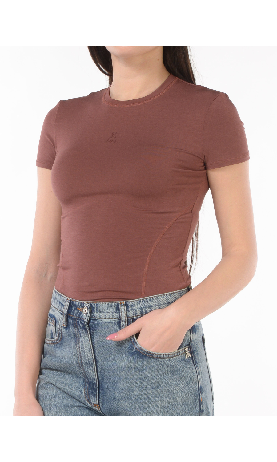 t Shirt da donna Patrizia Pepe Slim Fit in jersey stretch