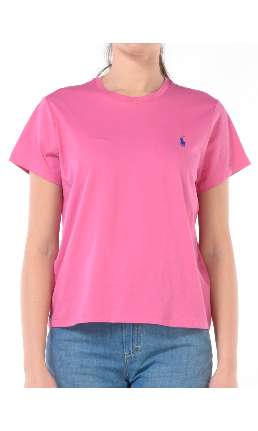 t Shirt da donna Ralph Lauren a girocollo con logo