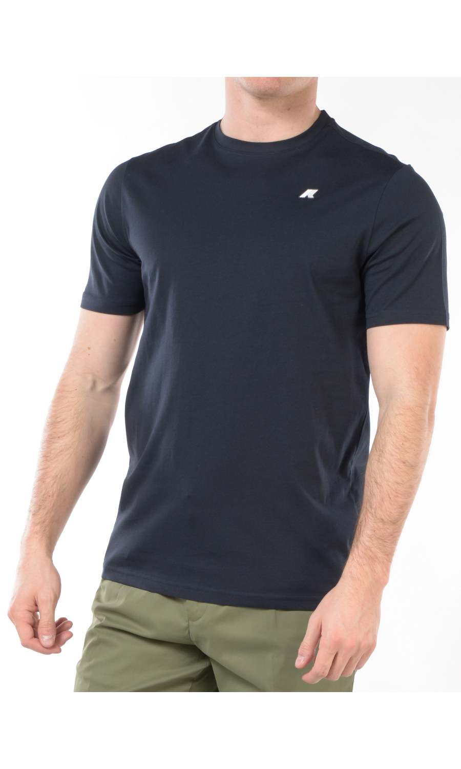 t Shirt da uomo K Way girocollo con logo