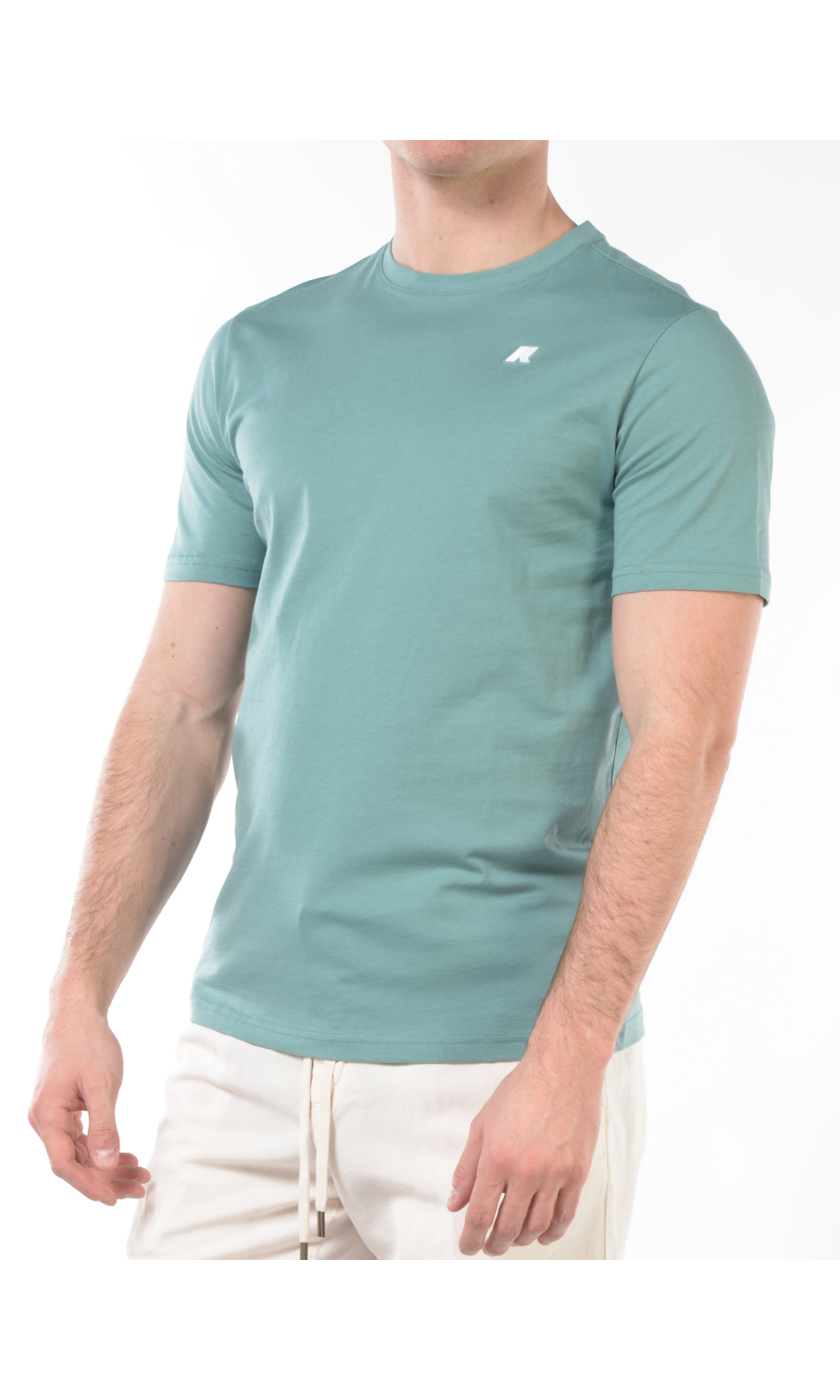 t Shirt da uomo K Way girocollo con logo