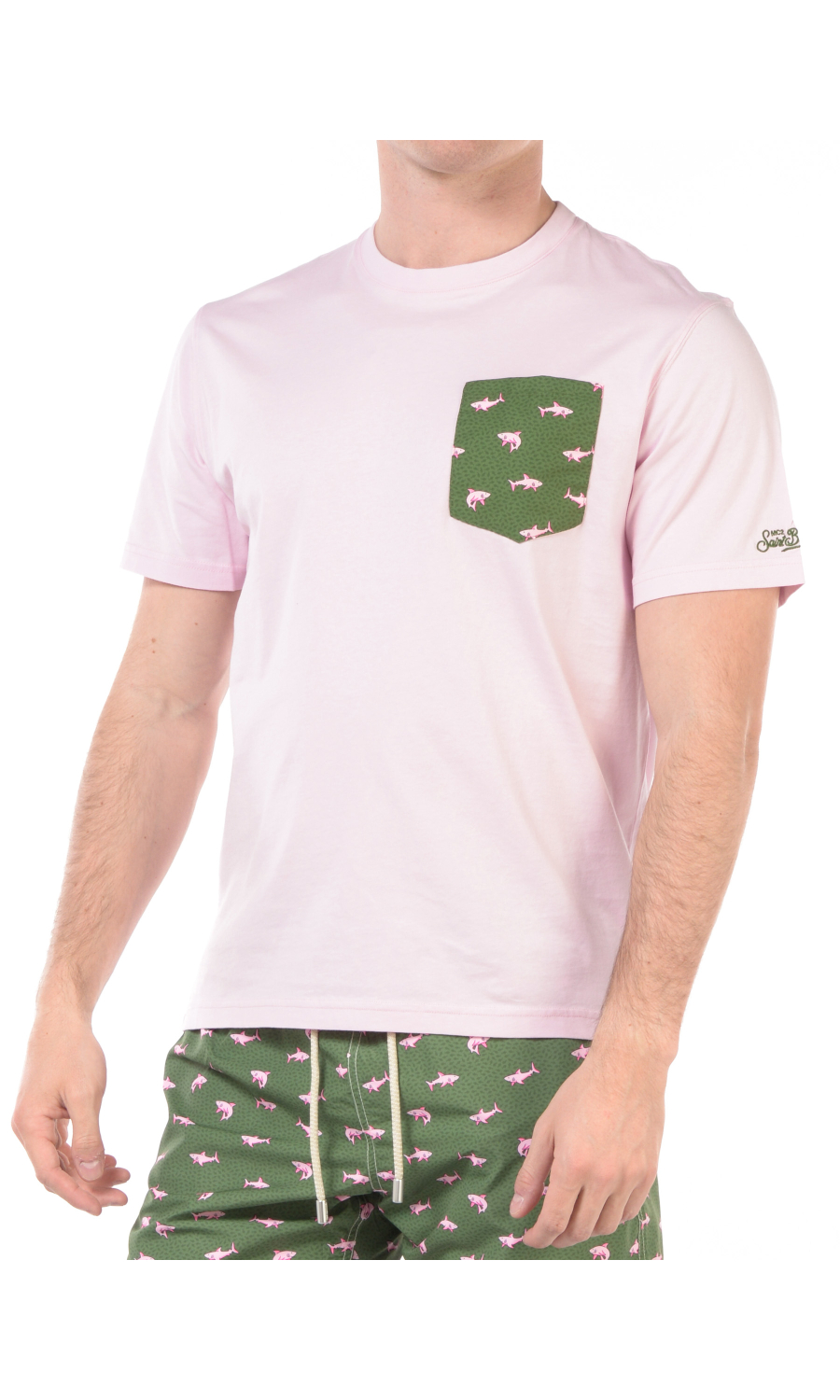 t Shirt da uomo Mc2 Saint Barth tasca squali