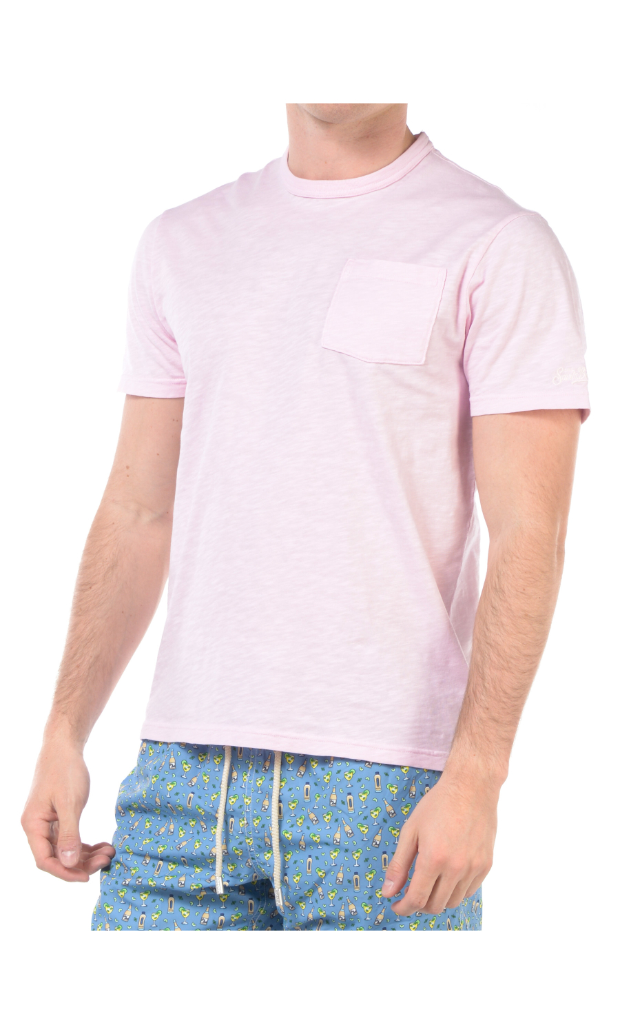 t Shirt da uomo Mc2 Saint Barth girocollo con tasca