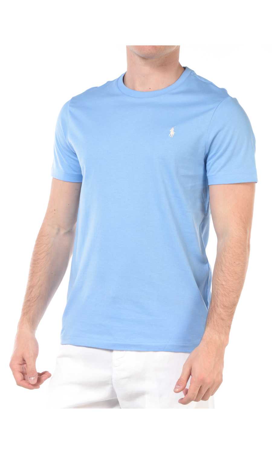 t Shirt da uomo Ralph Lauren girocollo con logo