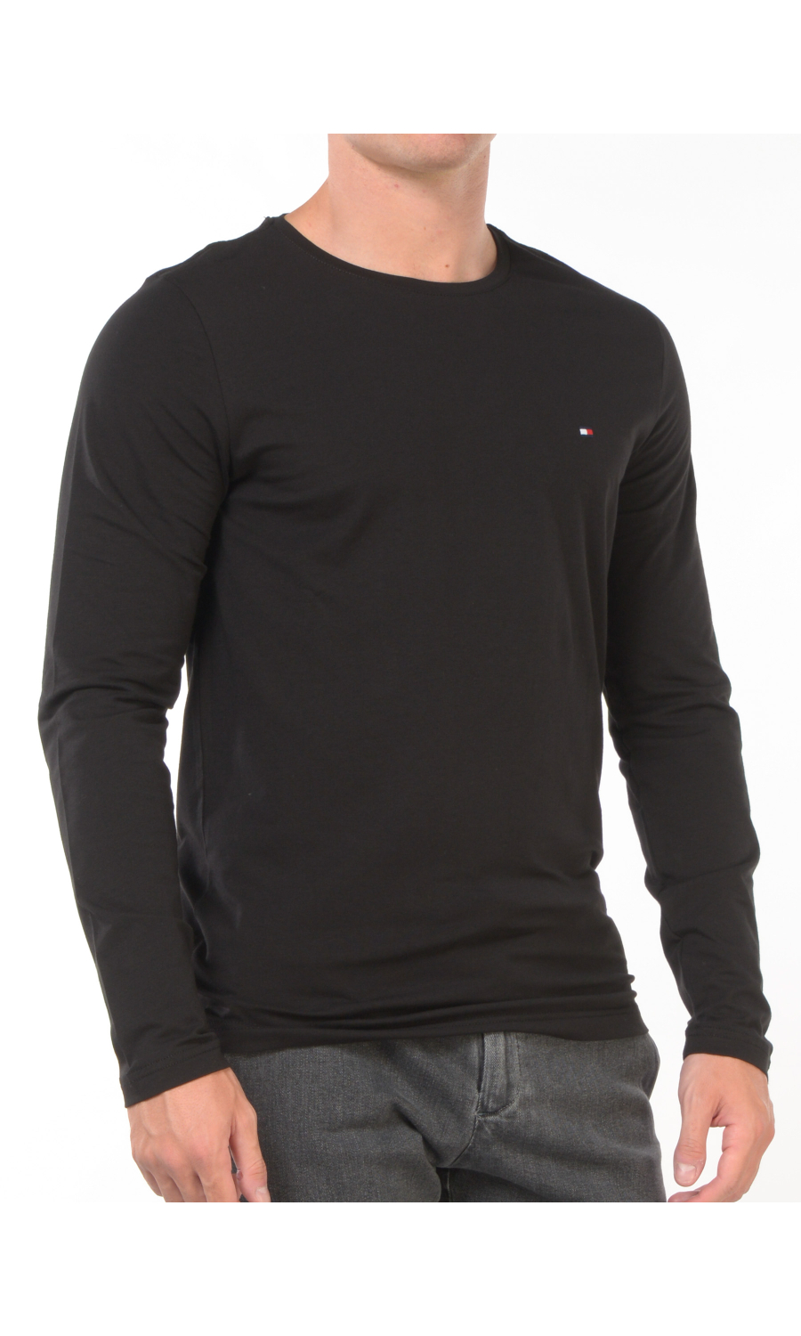 t Shirt da uomo Tommy Hilfiger a manica lunga slim fit