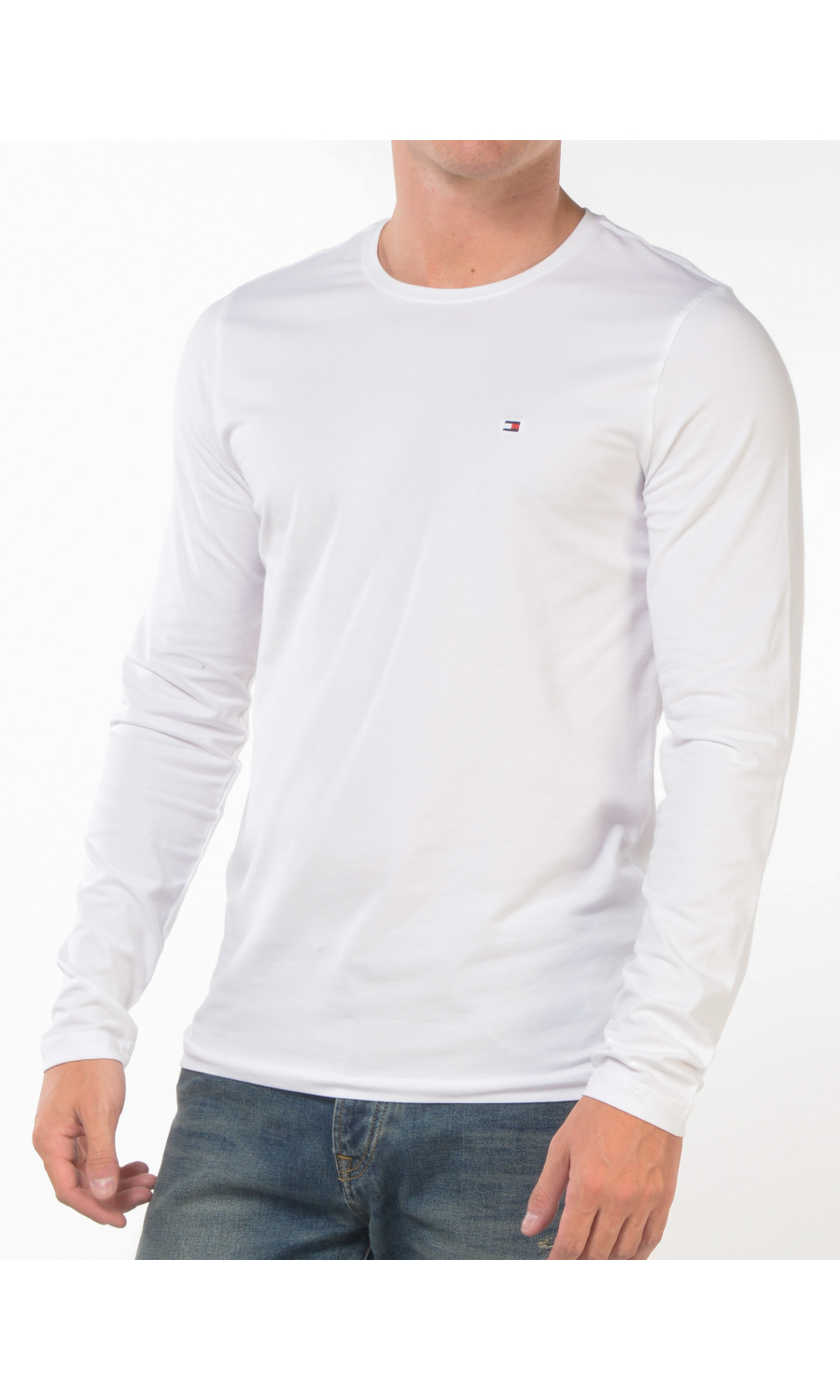 t Shirt da uomo Tommy Hilfiger a manica lunga slim fit
