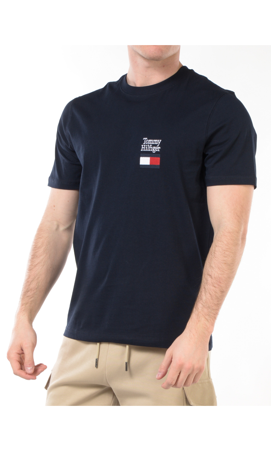 t Shirt da uomo Tommy Hilfiger girocollo maxi logo